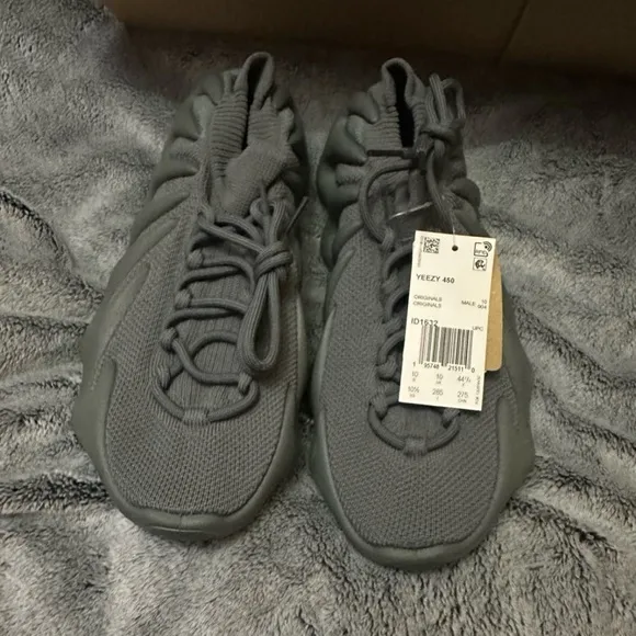 Adidas Yeezy 450 Gray Sneakers Knit Upper