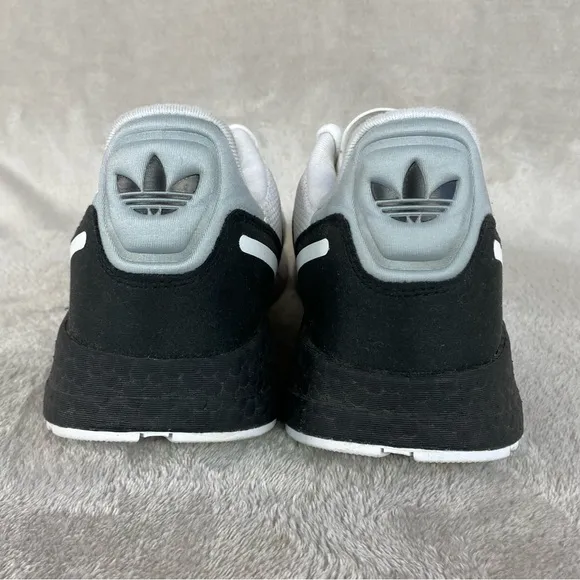 Adidas ZX 1K Boost Mens Running Training Shoes Sneakers Size 13 Black White NEW