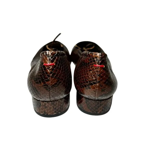 AEYDE Darya Snakeskin Print Pump Low Heel size 40.5/9.5 - 10  Italy  NEW $375