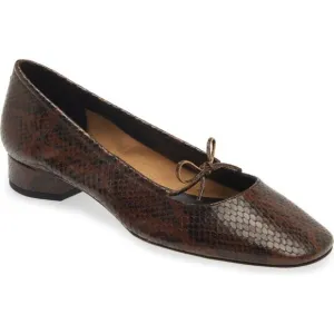 AEYDE Darya Snakeskin Print Pump Low Heel size 40.5/9.5 - 10  Italy  NEW $375