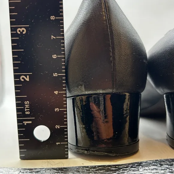 AGL ladies Leather shoes 40 Us 10 black rockstud Pumps capsule modern minimalist