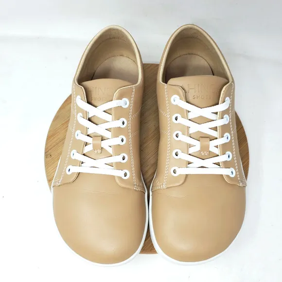 Ahinsa Vida Shoes Womens 41 Brown Wide Toe Box Minimalist Barefoot Vegan Sneaker