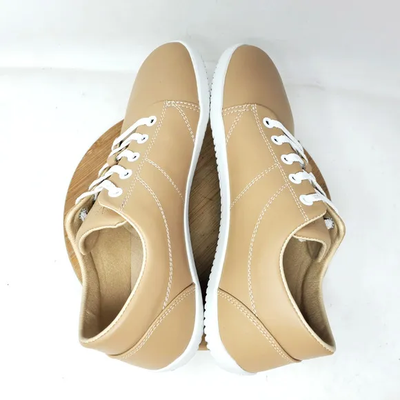 Ahinsa Vida Shoes Womens 41 Brown Wide Toe Box Minimalist Barefoot Vegan Sneaker