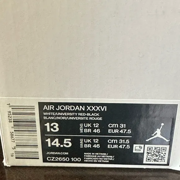 Air Jordan 36 Psychic Energy Sneakers Shoes 13 NIB Nike