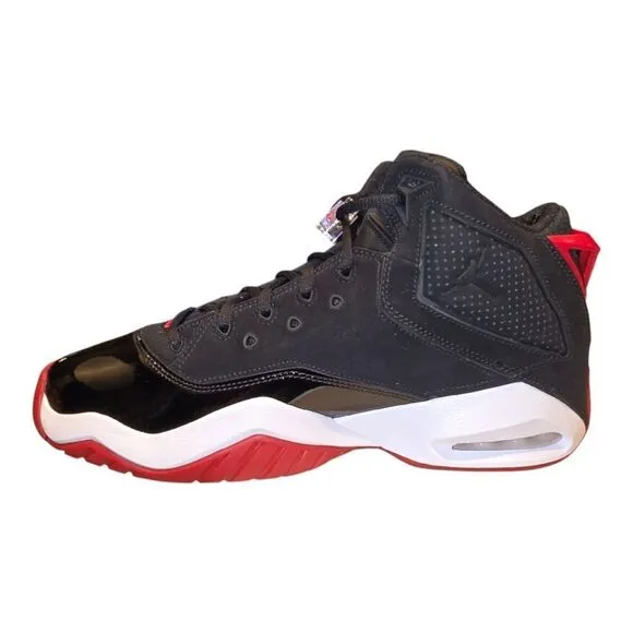 Air Jordan B'Loyal Basketball black white patent leather 315317 026 Men's Size's