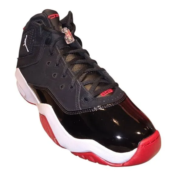 Air Jordan B'Loyal Basketball black white patent leather 315317 026 Men's Size's