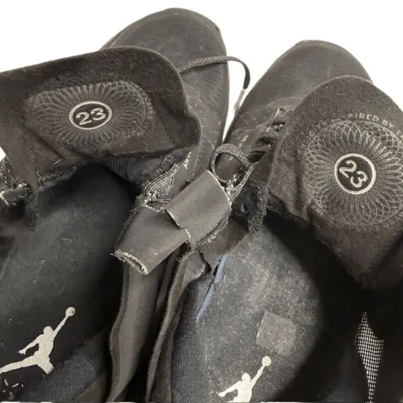 Air Jordan Men's 34 Black Cat Training Basketball Shoes Black Size