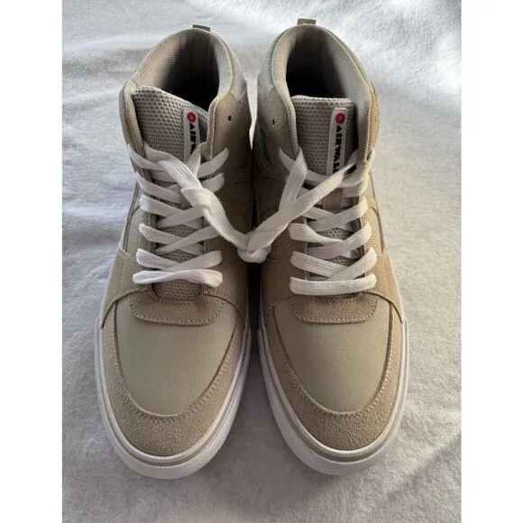 Airwalk Men's Grind Lace Sneaker Size 12 Comfortable durable Peyote Tan High Top