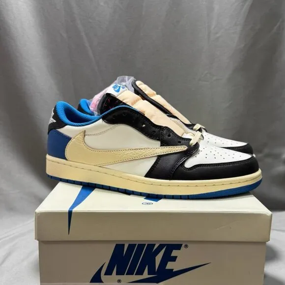 AJ1 Air Jordan 1 Low x Fragment x Travis Scott – Military Blue