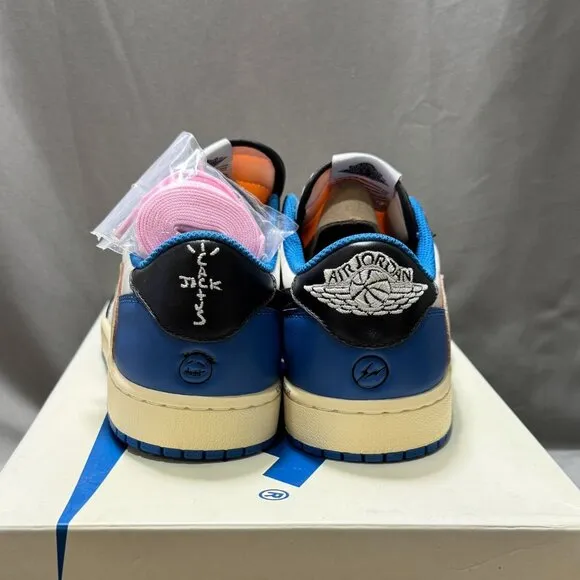 AJ1 Air Jordan 1 Low x Fragment x Travis Scott – Military Blue