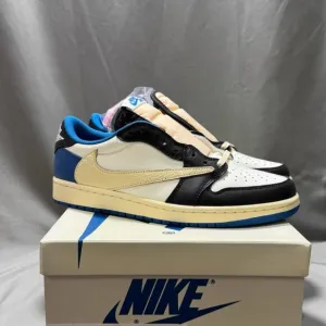 AJ1 Air Jordan 1 Low x Fragment x Travis Scott – Military Blue