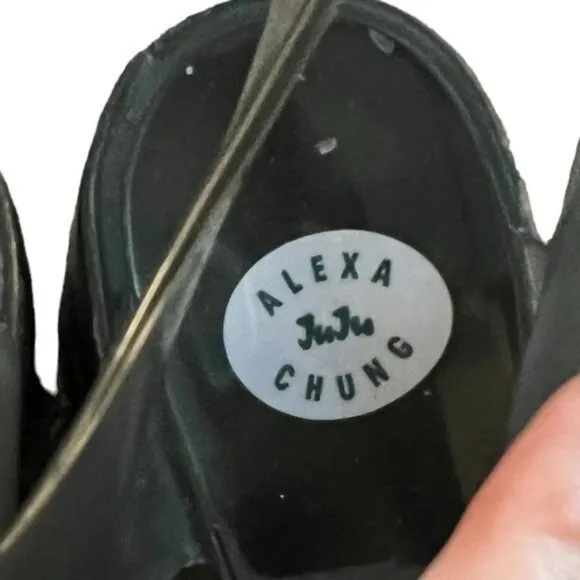 AlexaChung JuJu Jellies Smoke Gray Heeled Jelly Shoes UK 5 / US 7