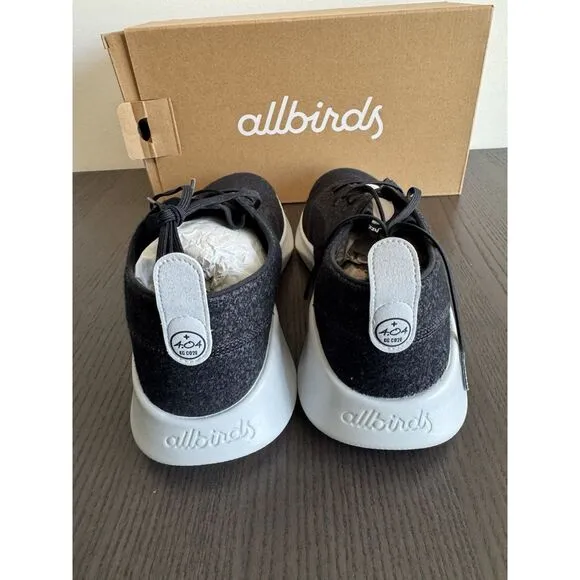 Allbirds Men’s Super Light Wool Runners Shoes Natural Black 12 NIB Sneakers