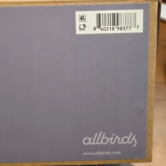 Allbirds Men's Wool Runner-up Mizzles Shoes Medium Grey Light Grey Size 8 NIB