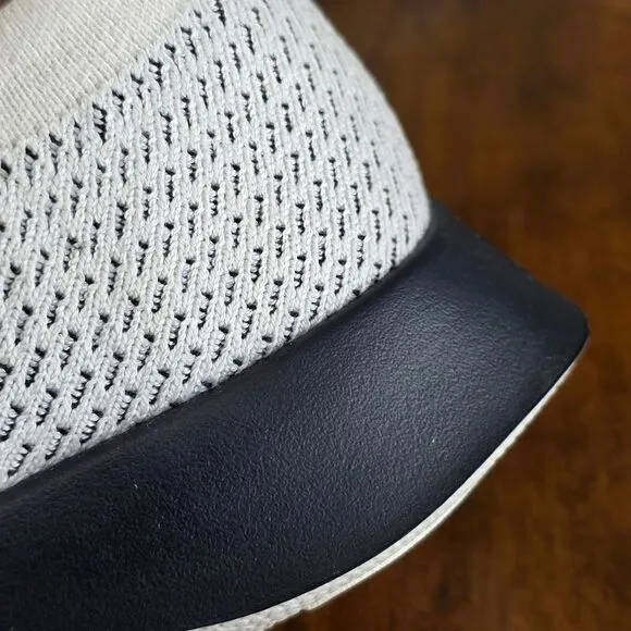Allbirds Tree Dasher Relay Slip-On Shoes Sneakers White Knit Black Men's 8 New