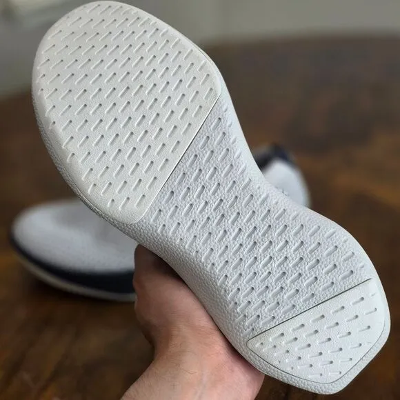 Allbirds Tree Dasher Relay Slip-On Shoes Sneakers White Knit Black Men's 8 New