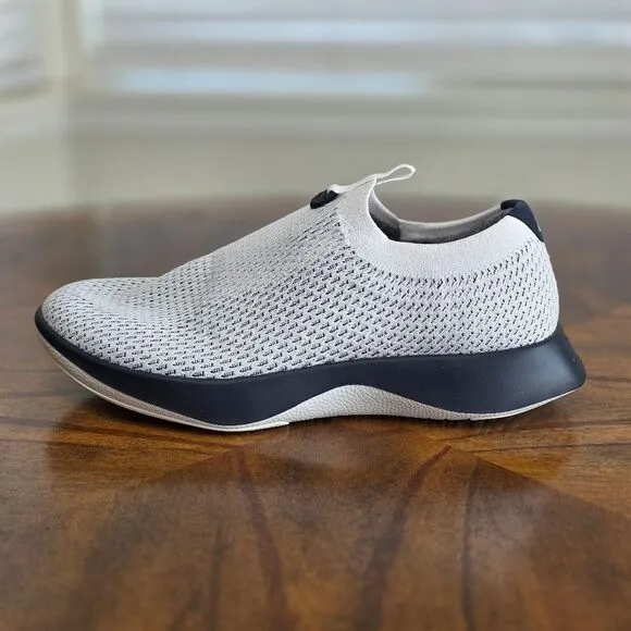Allbirds Tree Dasher Relay Slip-On Shoes Sneakers White Knit Black Men's 8 New