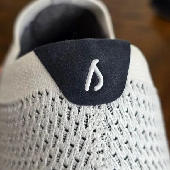 Allbirds Tree Dasher Relay Slip-On Shoes Sneakers White Knit Black Men's 8 New
