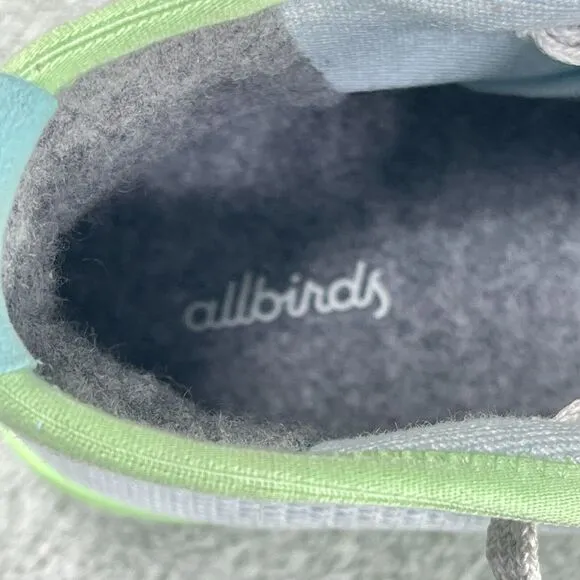 Allbirds Tree Toppers High Top Shoes Men's 8 Green Blue Athletic Minimalist Rare