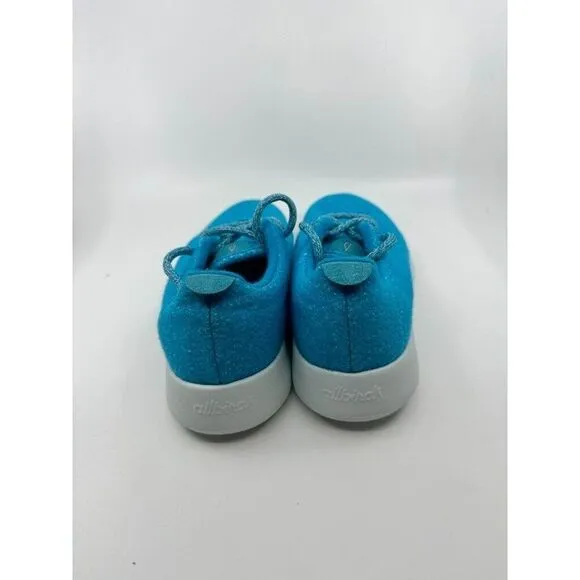 Allbirds Wool Runners Thrive Teal 0422 NV1 Men Size 9 New blue white knit runner