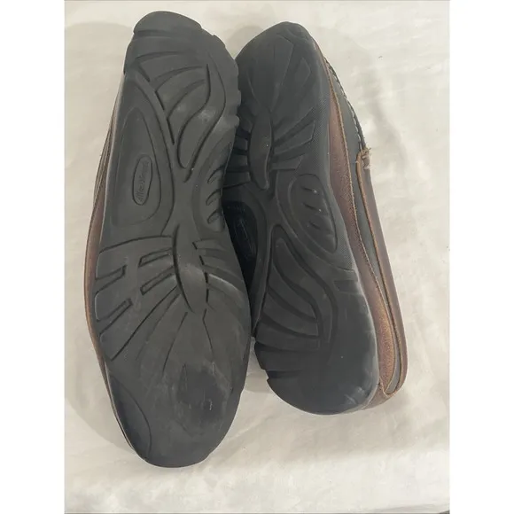 Allen Edmonds Boulder Driving Mocs Mens Shoes Sz 10 D Brown Black Leather Loafer