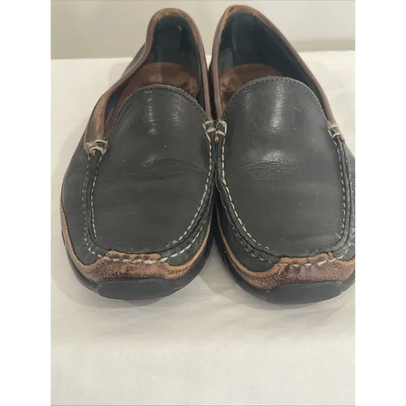 Allen Edmonds Boulder Driving Mocs Mens Shoes Sz 10 D Brown Black Leather Loafer