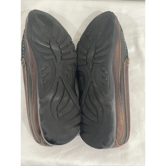 Allen Edmonds Boulder Driving Mocs Mens Shoes Sz 10 D Brown Black Leather Loafer