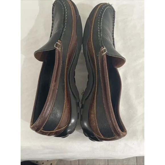 Allen Edmonds Boulder Driving Mocs Mens Shoes Sz 10 D Brown Black Leather Loafer