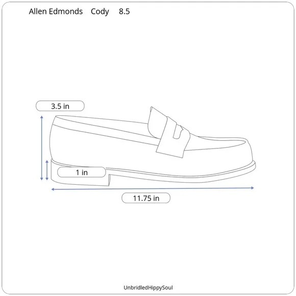 Allen Edmonds Cody Tassel Loafer size 8.5 D