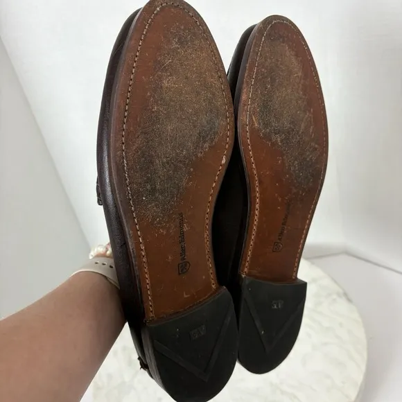Allen Edmonds Kenwood Penny Loafers Leather Men 12 E Brown SlipOn Dress Shoes