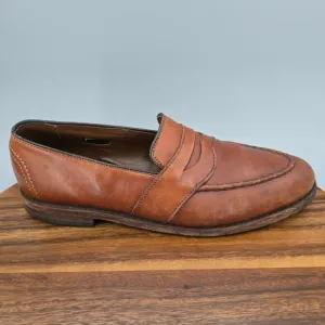Allen Edmonds Randolph Penny Loafers Men's 9.5 D Brown Leather Dress Shoes