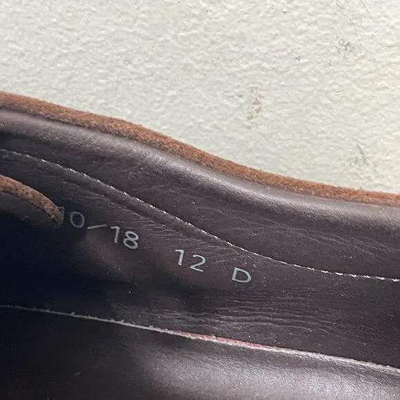 Allen Edmonds Shoes Men 12 D Canal Court Sneaker Brown Suede Casual Shoe Preppy