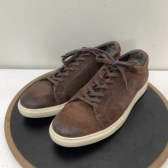 Allen Edmonds Shoes Men 12 D Canal Court Sneaker Brown Suede Casual Shoe Preppy