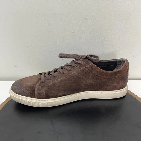 Allen Edmonds Shoes Men 12 D Canal Court Sneaker Brown Suede Casual Shoe Preppy