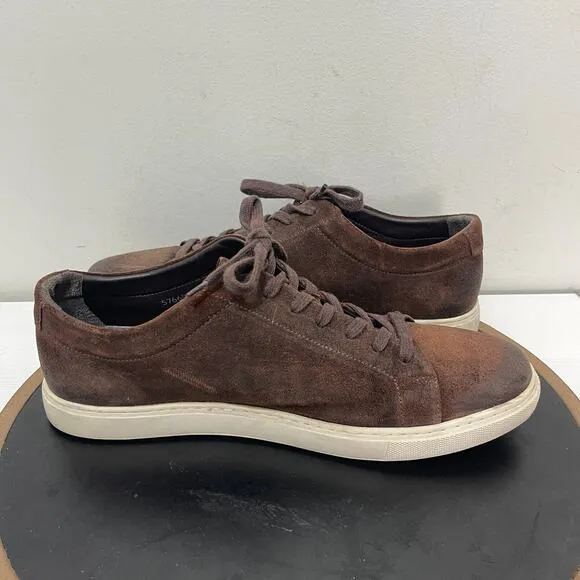 Allen Edmonds Shoes Men 12 D Canal Court Sneaker Brown Suede Casual Shoe Preppy