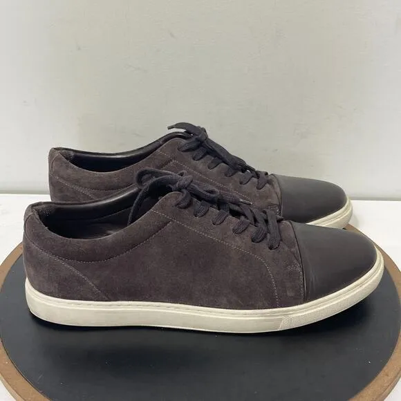 Allen Edmonds Shoes Men 12 D Canal Court Sneaker Dark Brown Suede Casual Preppy