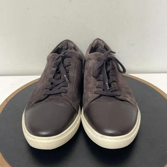 Allen Edmonds Shoes Men 12 D Canal Court Sneaker Dark Brown Suede Casual Preppy