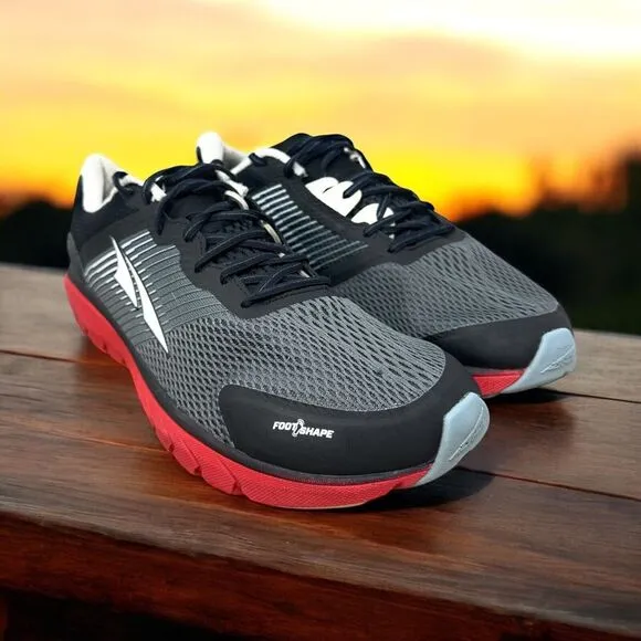 Altra Men's Provision 4.0‎ Shoes FootShape Running Sneakers Black Red Size 12