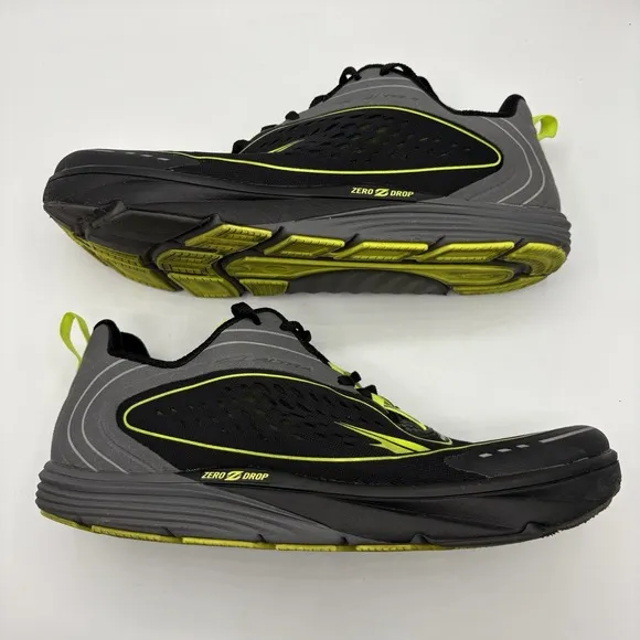 Altra Torin 3.5 Men's Running Shoes Size 10.5 US Black Yellow Zero Drop Cushion