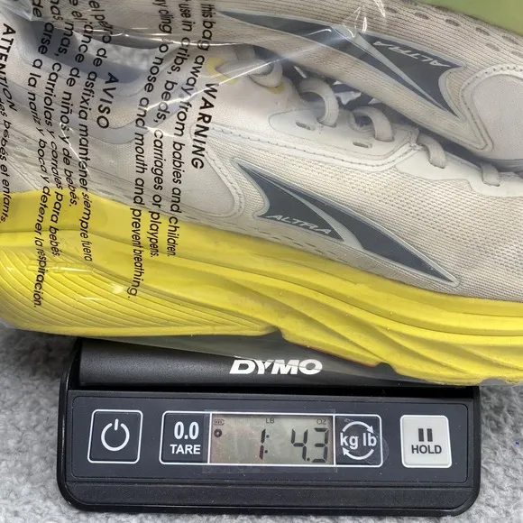 Altra Via Olympus Running Shoes Mens 8 Ivory Yellow Gorpcore Athleisure Training
