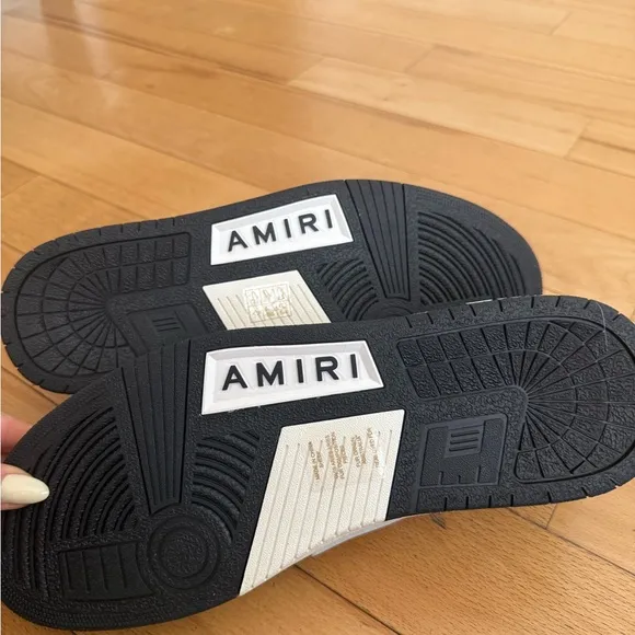 AMIRI Black and White Low-Top Sneakers - new / never worn! Comes with dust bag.