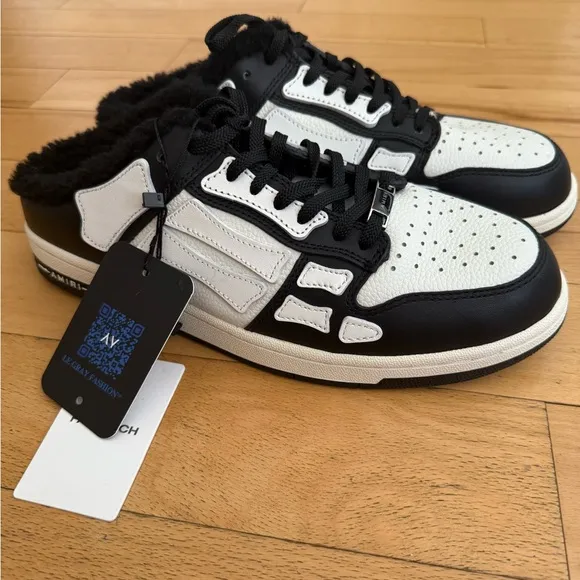 AMIRI Black and White Low-Top Sneakers - new / never worn! Comes with dust bag.