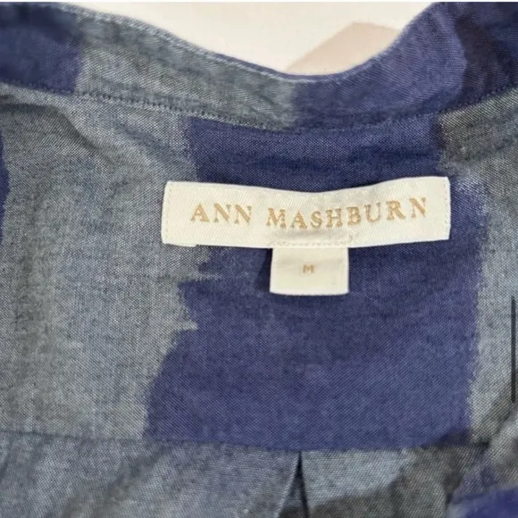 Ann Mashburn Blue and Gray Dress