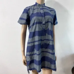 Ann Mashburn Blue and Gray Dress