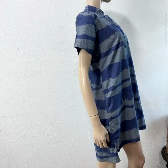 Ann Mashburn Blue and Gray Dress