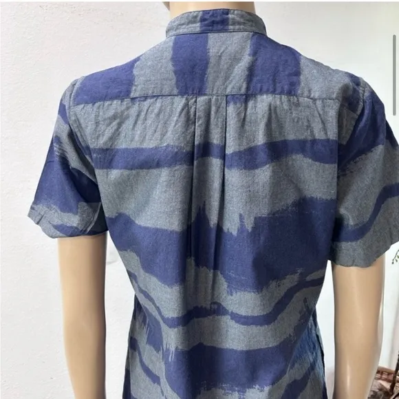 Ann Mashburn Blue and Gray Dress
