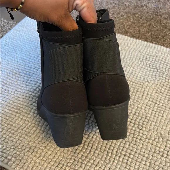 Anne Klein Sport Black Wedge Shoes Sleek Design
