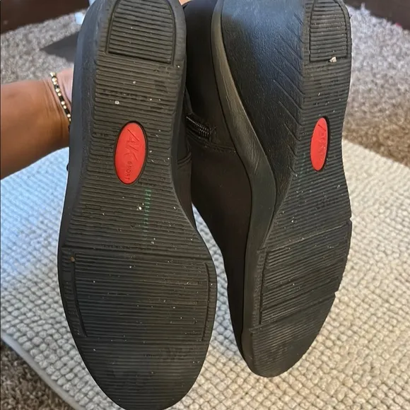 Anne Klein Sport Black Wedge Shoes Sleek Design