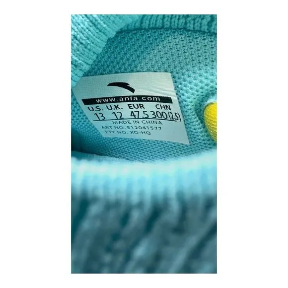 Anta KT6 Mens Size 13 &quot;Home 2021&quot; Basketball Performance Training Art‎ 512041577