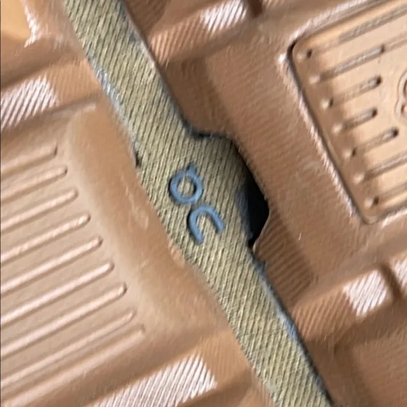 Anthropologie Cream and Brown Athletic Sneakers